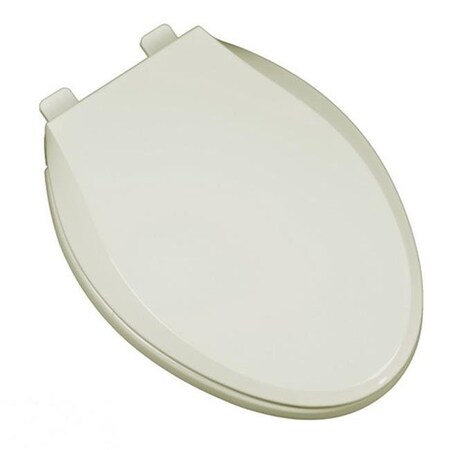 Plumbing Technologies Plumbing Technologies 2F1E10-01 Heavy Duty Commercial Weight Slow Close Premium Plastic Elongated Toilet Seat; Bone 2F1E10-01
